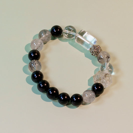 Obsidian Bastion — Bracelet for protection & energetic stability