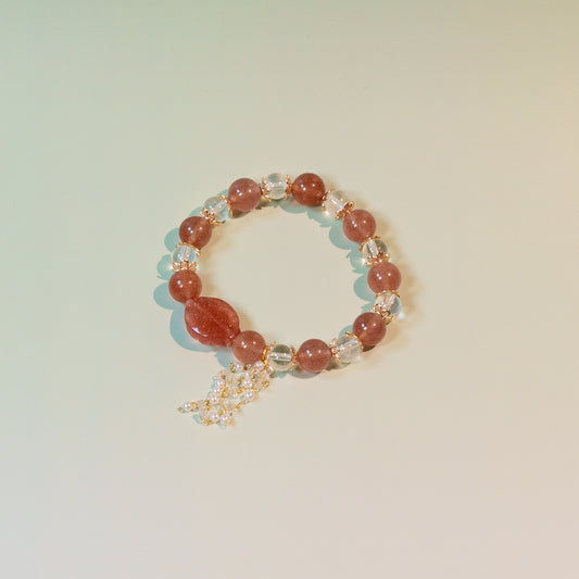 Strawberry Aura — Bracelet for attraction, warmth & sweet connections